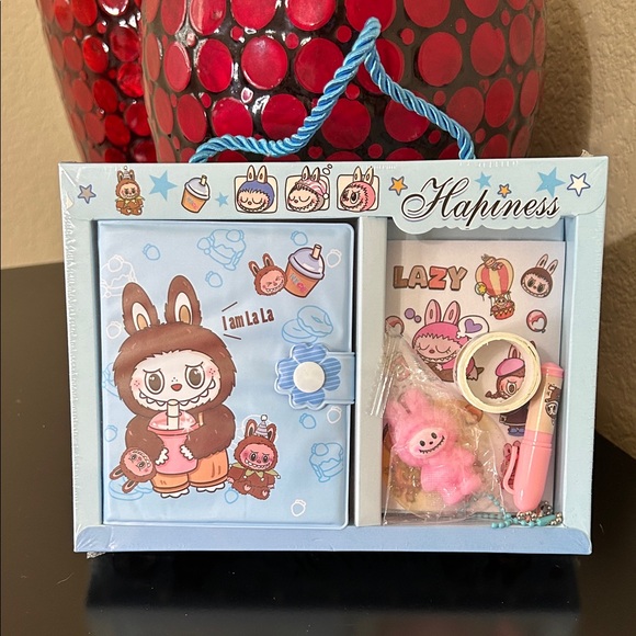 Blue Little Monster 5 Piece Stationery Set - Picture 1 of 6